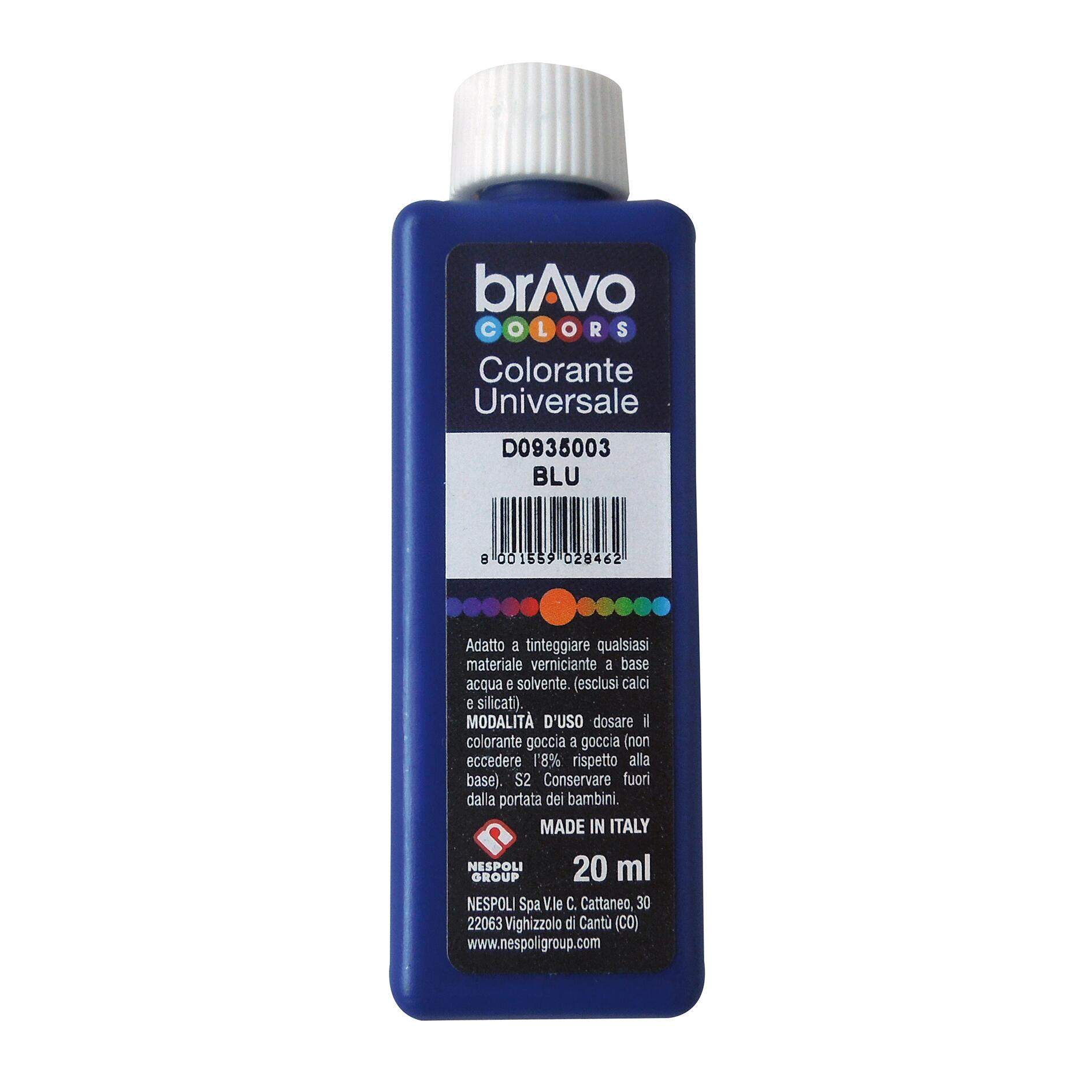 Colorante liquido BRAVO 20 ml blu luce - 5