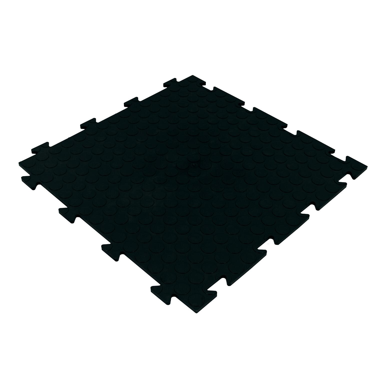 Piastrella a incastro da esterno in pvc nero L 50 x L 50 cm x Sp. 8 mm Tecnic bolle - 3