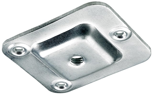 Plaque pour pied de meuble acier L.66 x l.58 mm