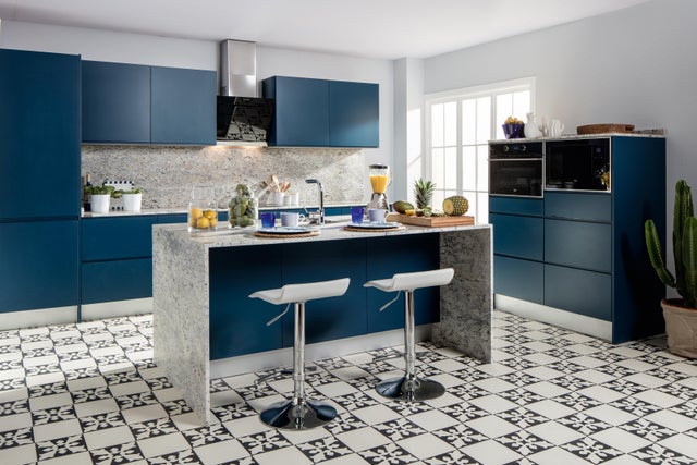 Cocina abierta con isla