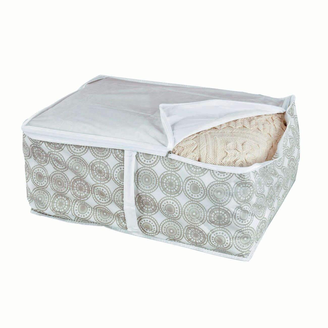 Custodia Per Coperte DOMO PAK LIVING Ella Beige - 55x45x25cm, Impermeabile - Foto 7