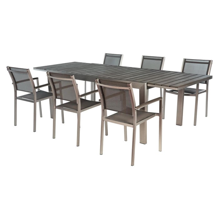 GBSHOP SAT tavolino e 2 sedie per Giardino/terrazzo/Balcone in plastica 