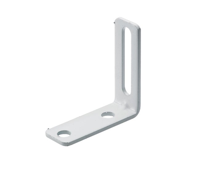 Kątownik regulowany 55x55x20 mm biały