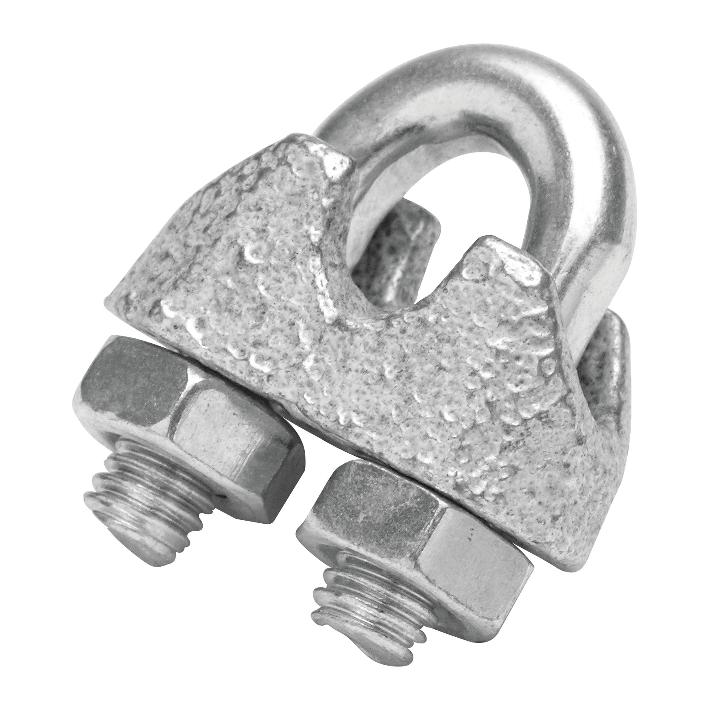 Trade Shop - Set 4 Morsetti Morsetto Ferma Serra Fune 10mm In Acciaio Inossidabile Ferramenta