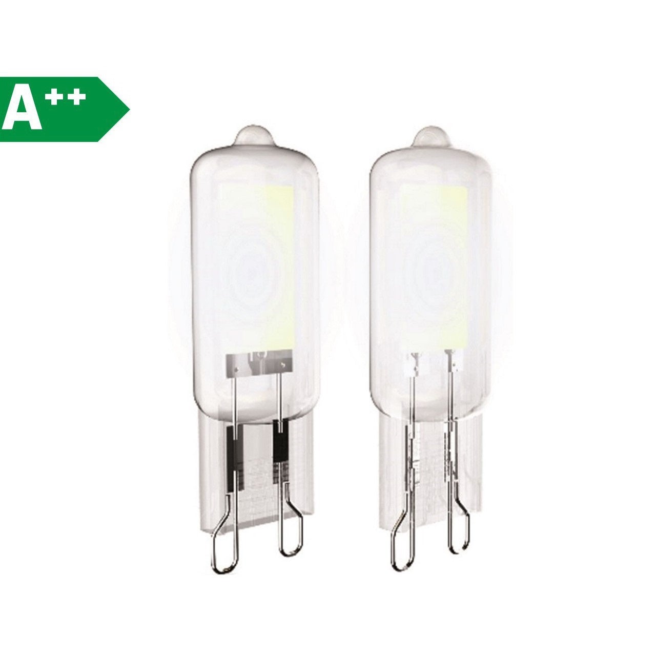 Set da 2 lampadine LED, G9 capsula, trasparente, luce naturale, 3.7W= 400 LM 250°, XANLITE - 8