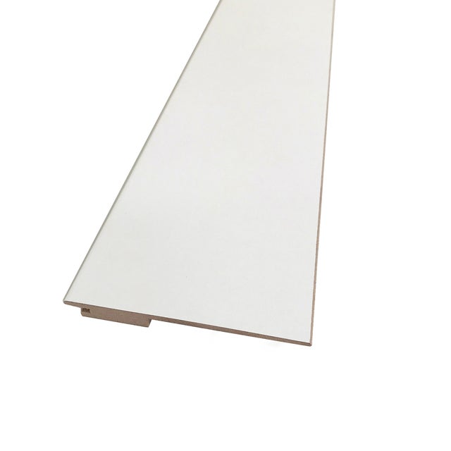 Imbotte coordinato per porta Strauss in legno colore bianco spessore 10 x L 115 x L 2200 mm