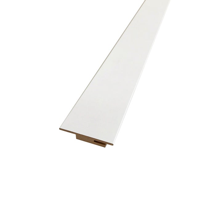 Imbotte coordinato per porta Strauss in legno colore bianco spessore 10 x L 63 x L 2200 mm