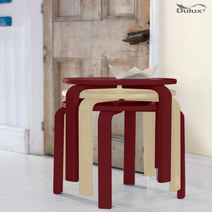 rouge basque satin color touch Dulux Valentine Bombe de peinture relooker customiser meubles