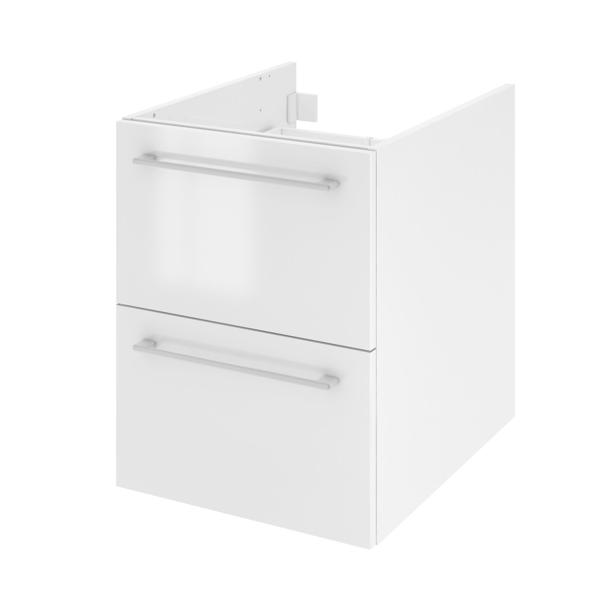 Szafka łazienkowa 2 szuflady + umywalka zestaw 61x36.7 cm Remix biała Sensea