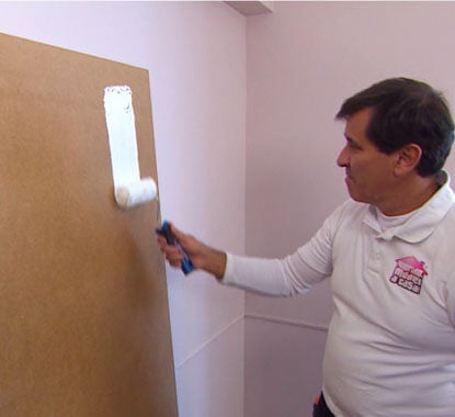 Painel decorativo num quarto