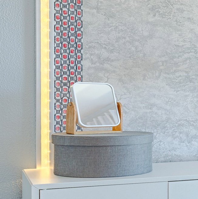 Painel decorativo num quarto