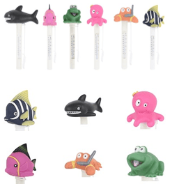 termómetro com animais aquáticos