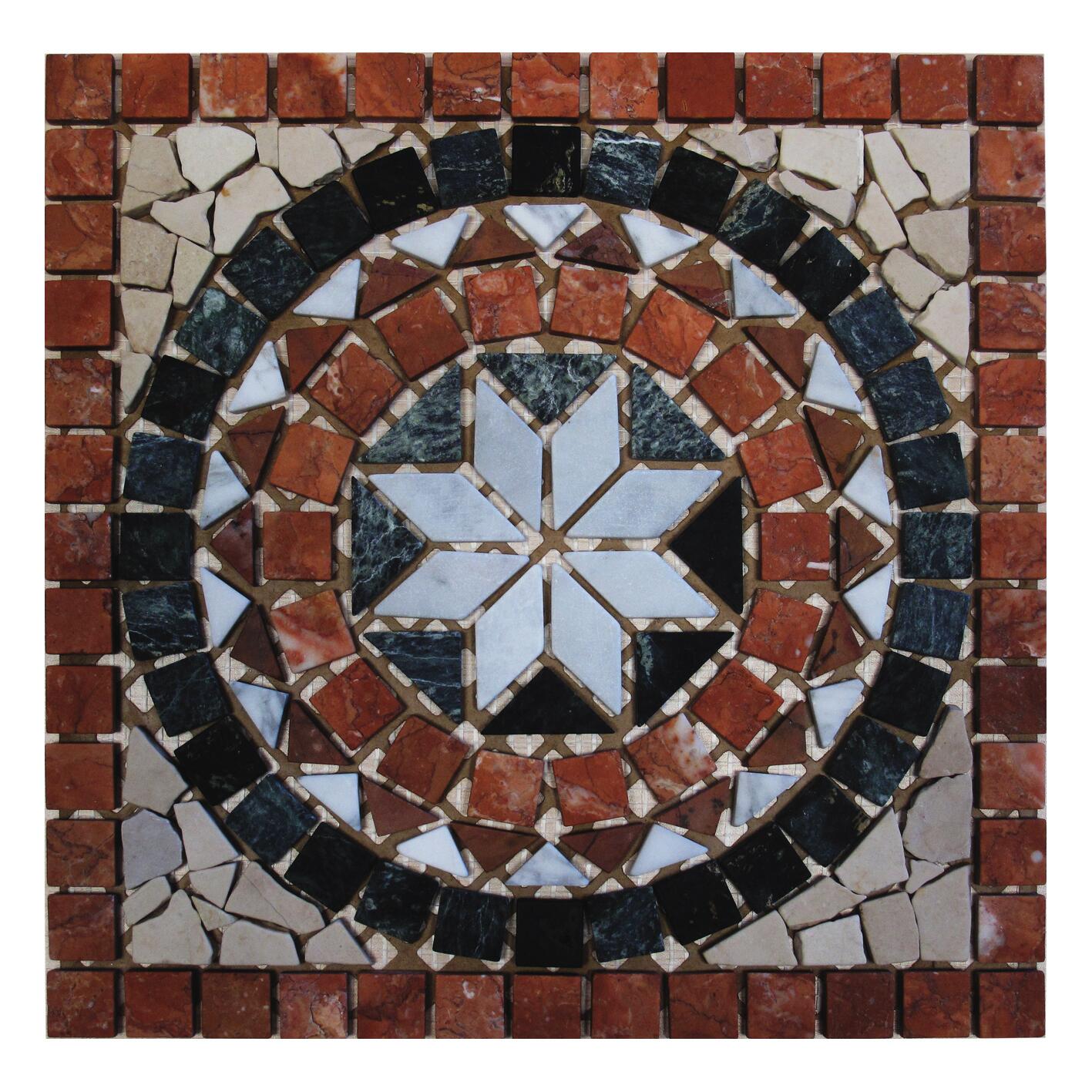 Acquastilla 116588 Square Rosette, Multi-Coloured