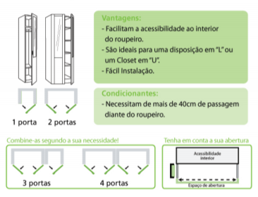 Vantagens e condicionante das portas de bater