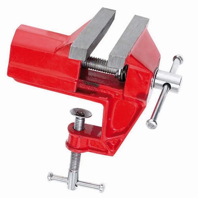 Torno de bancada giratória 90 mm vermelho