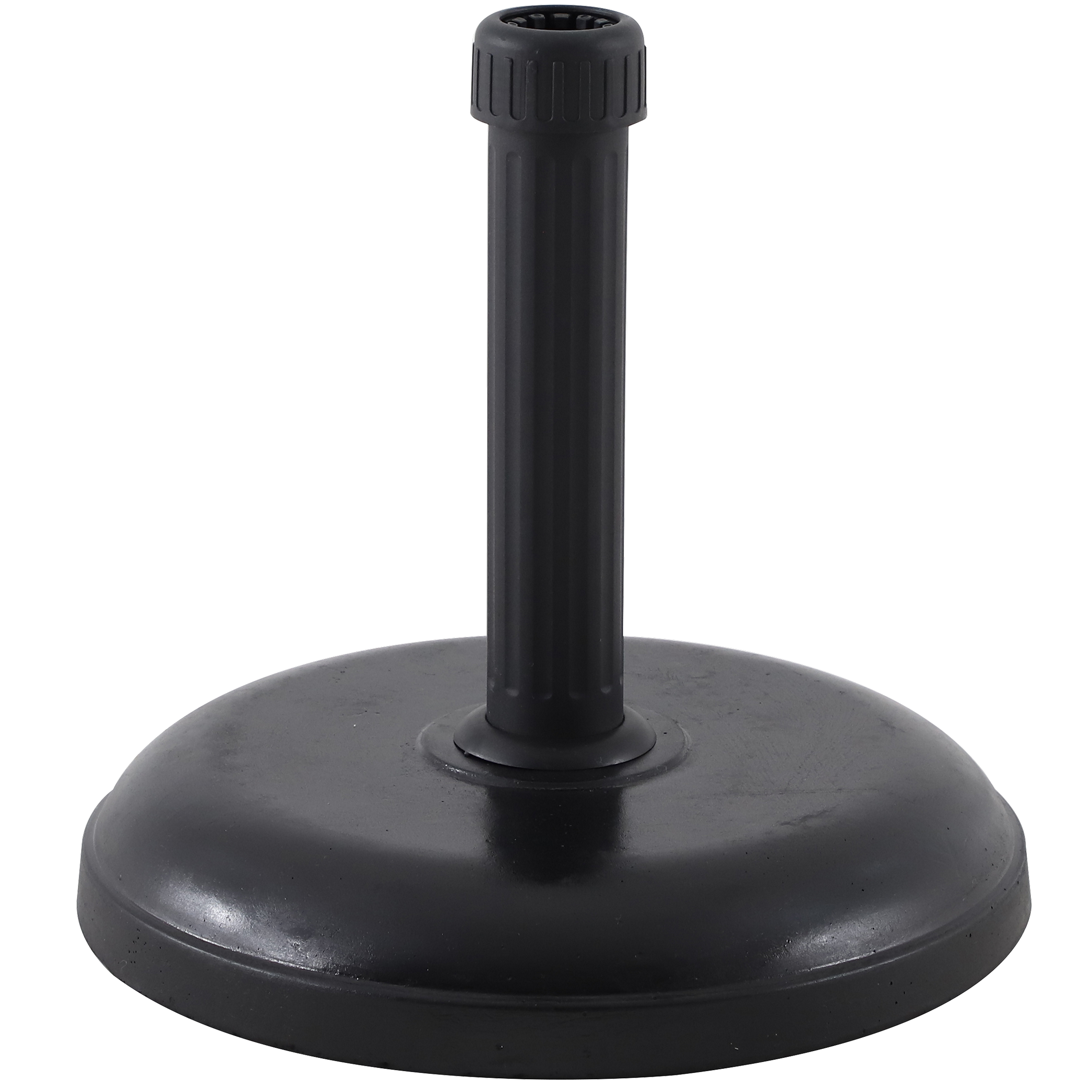 Base chapéu de sol BETÃO REDONDO PRETO 16KG D38X39CM - 2