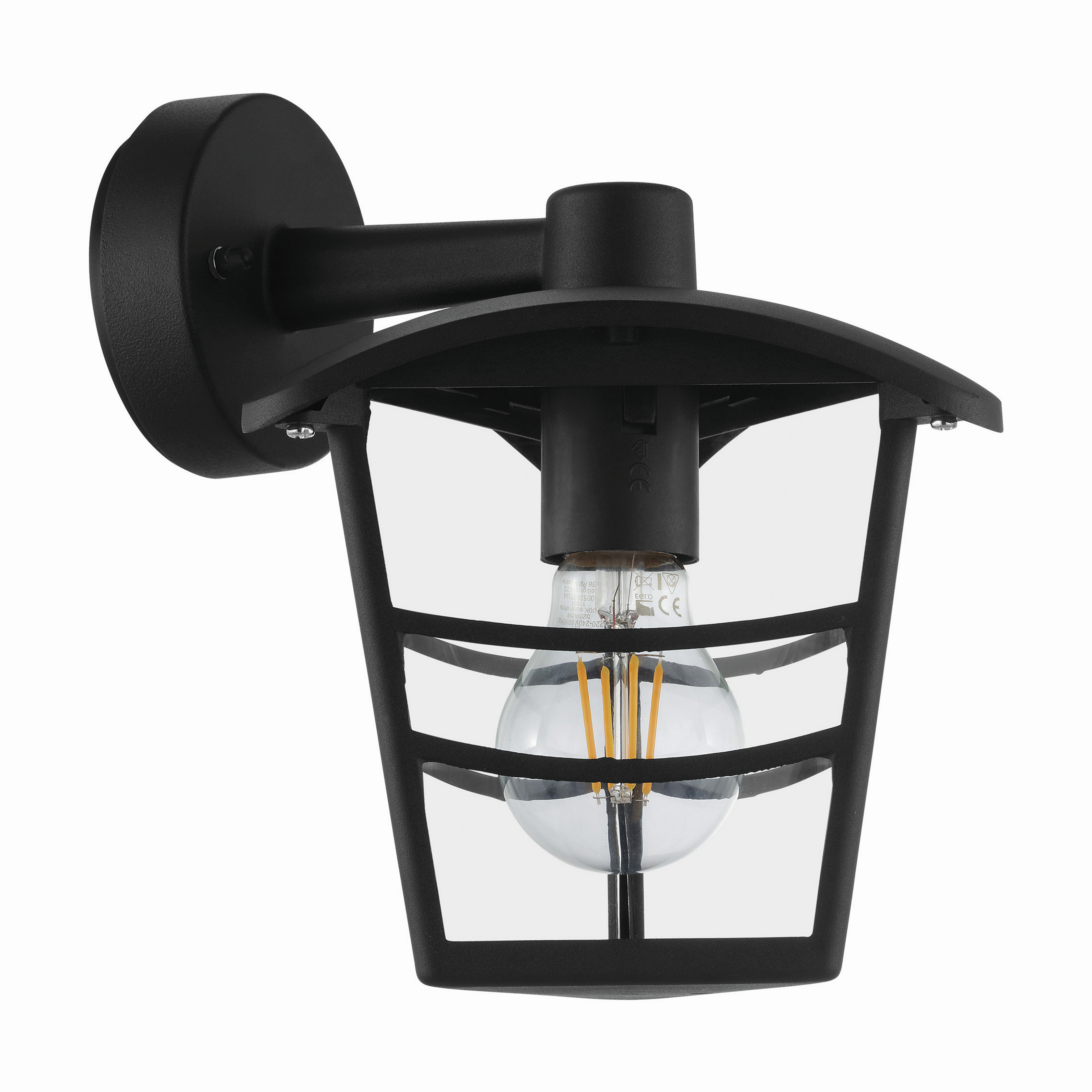 Applique moderno da esterno Palama nero resistente all'acqua IP44 E27 INSPIRE - 2