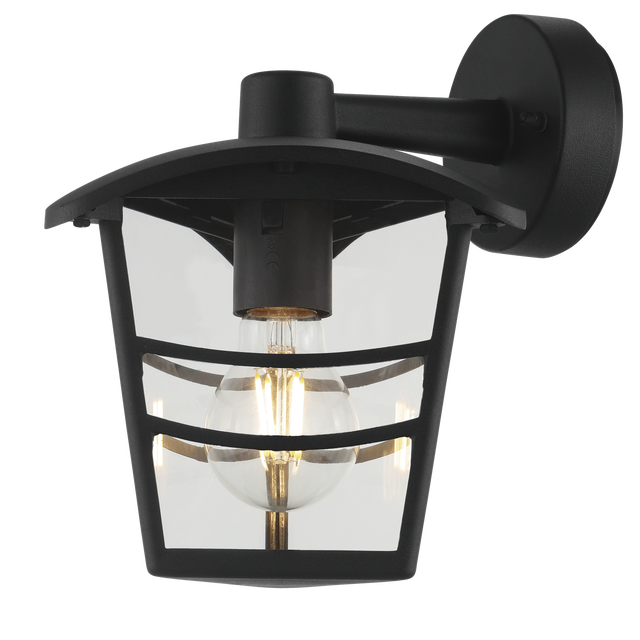 Applique moderno da esterno Palama nero resistente all'acqua IP44 E27 INSPIRE
