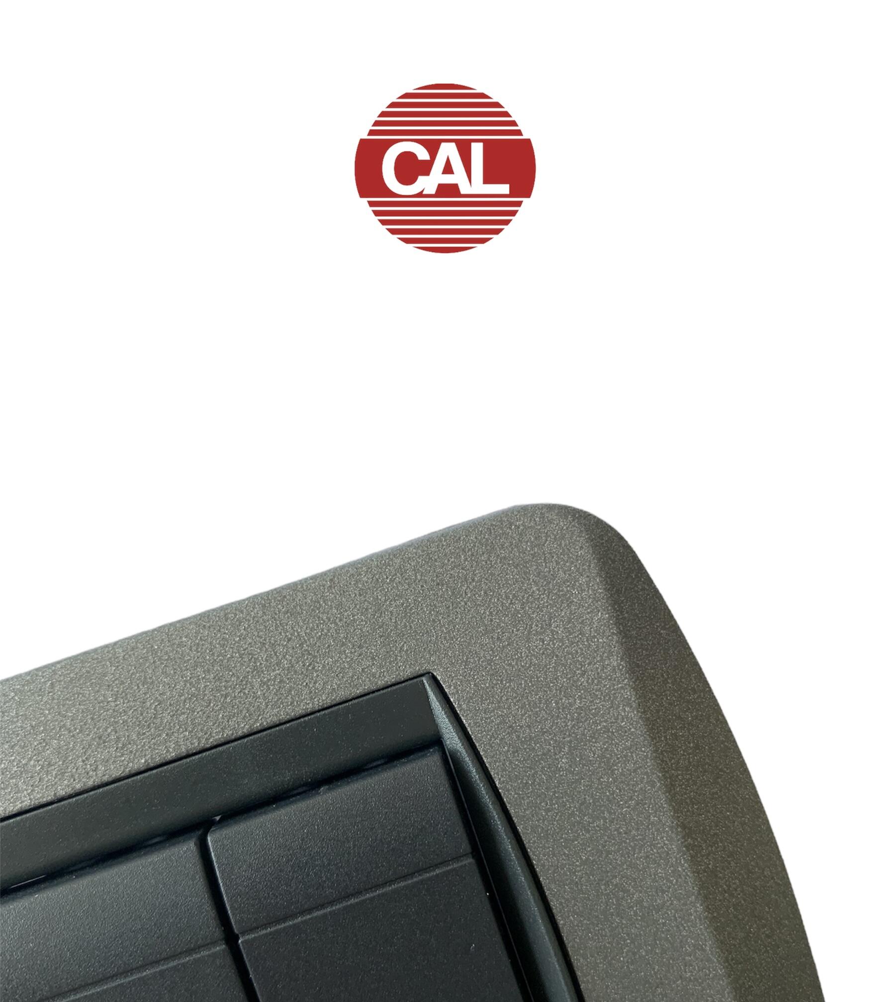 Placca 3 moduli in zama serie Living International  CAL ardesia - 5