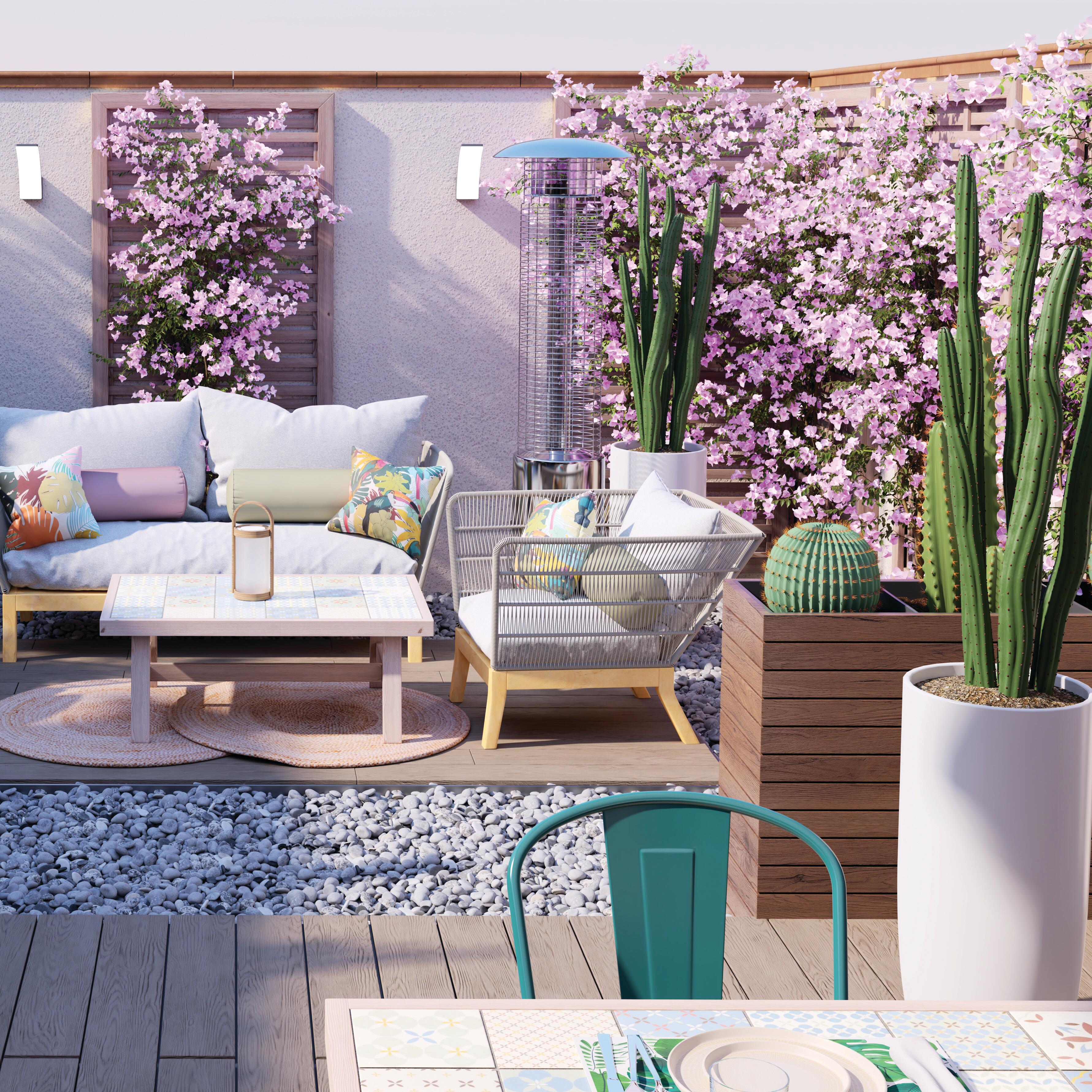 Listone in composito di legno e plastica (wpc) Atlas marrone L 240 x L 14.5 cm x Sp. 21 mm - 3