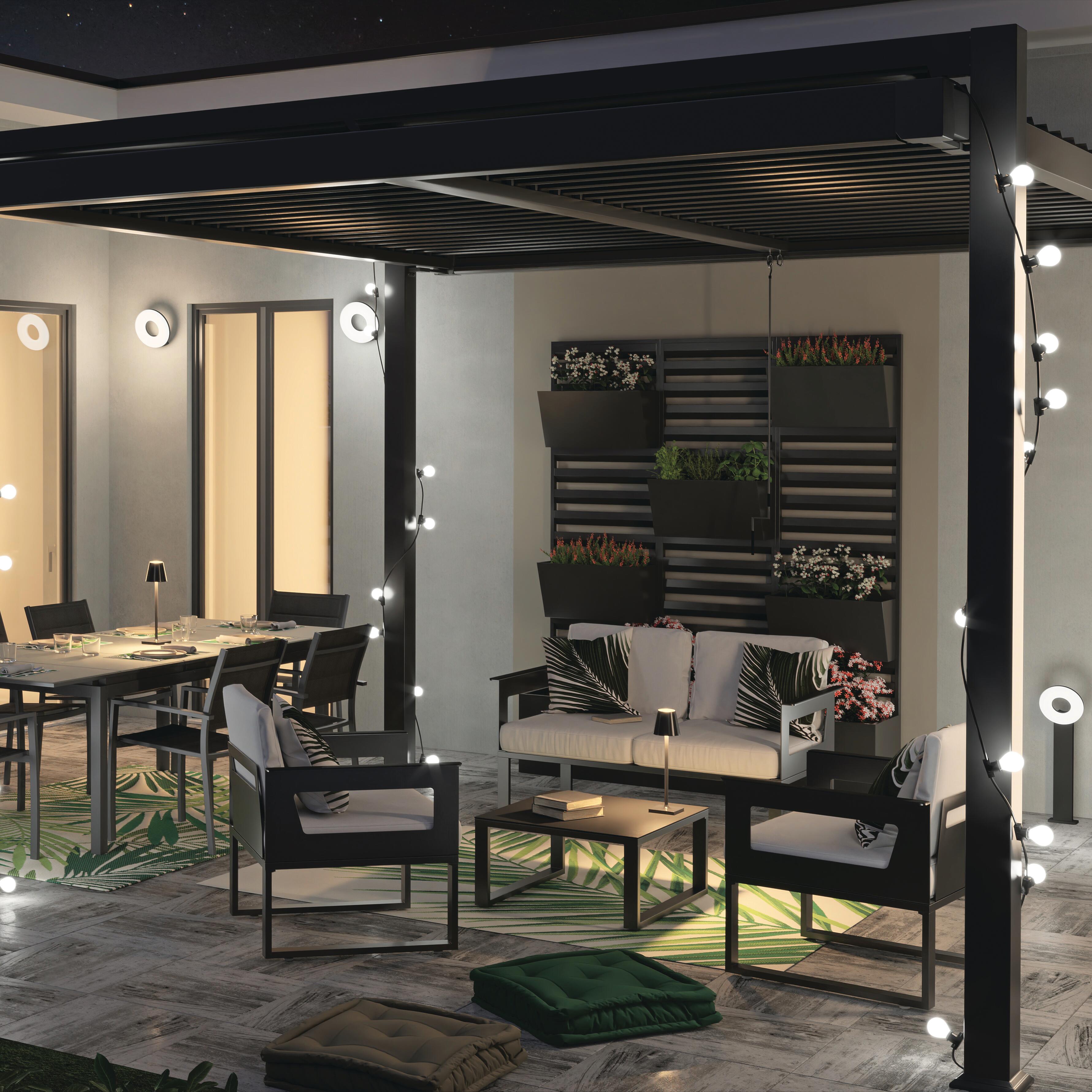 Conjunto jardim relax mesa e cadeira alumínio cinzento Odyssea Naterial - 25