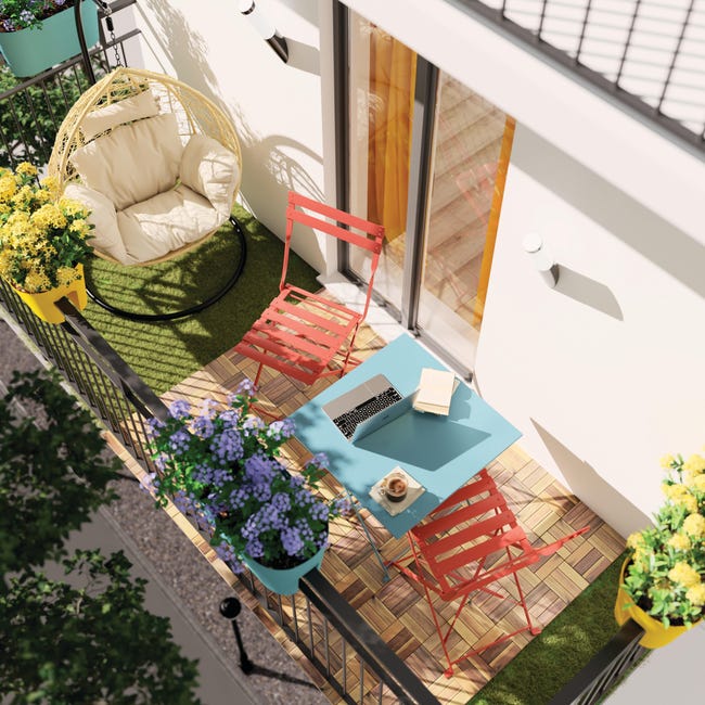 Pavimento In Legno Per Esterno 30x30cm - 27 Pezzi, Totale 2.43 M² - Foto 9