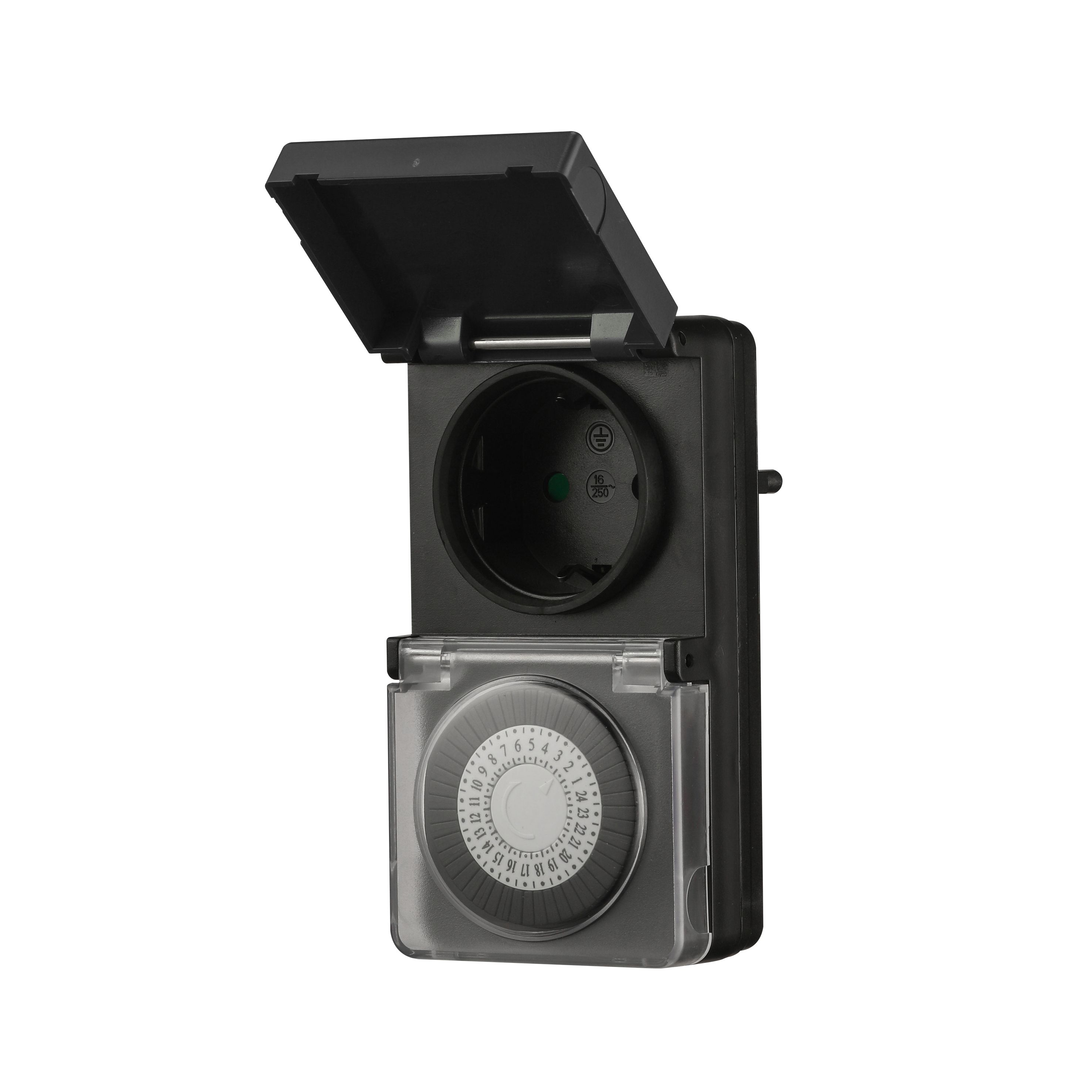 Programador analogico LEXMAN para exterior en color negro Leroy Merlin