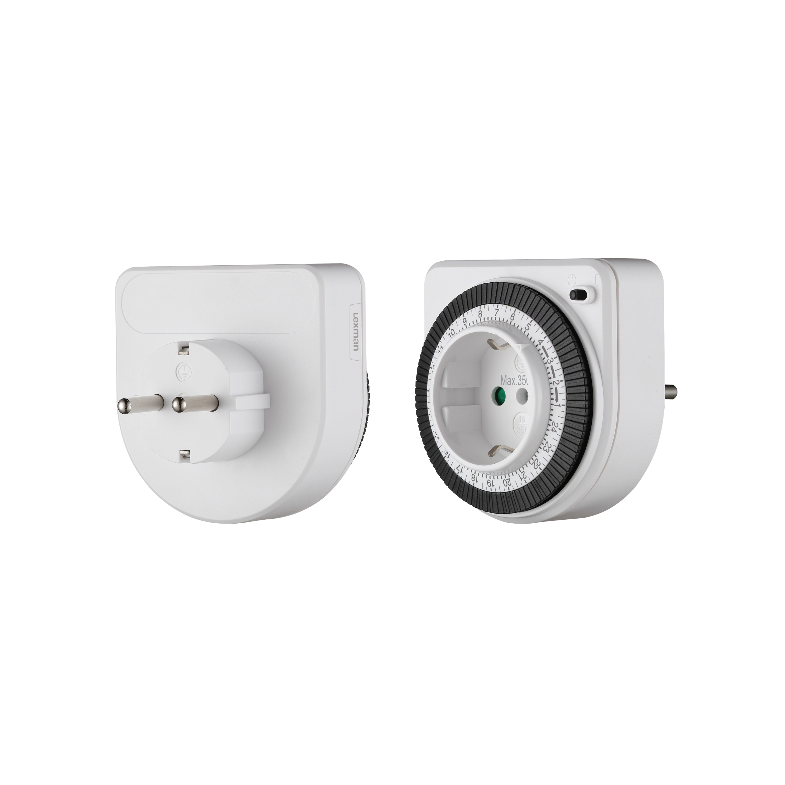 Programador analógico LEXMAN compacto en color blanco - 4