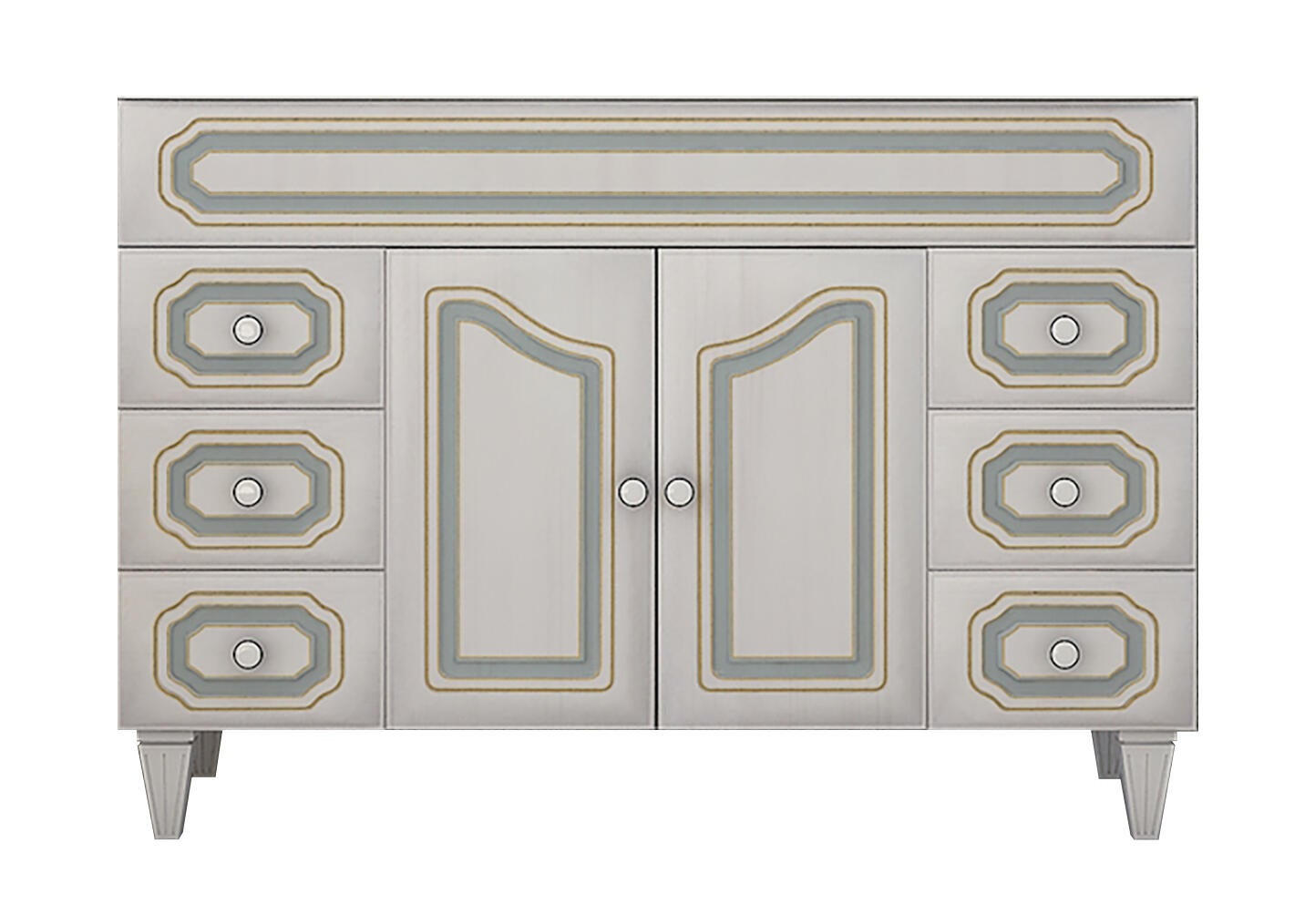 Mobile da bagno sospeso sotto lavabo L 120 x H 83 x P 49 cm beige, 2 ante BADEN HAUS Caravaggio - 3