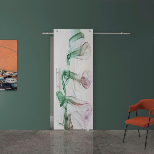 Guida Scorrevole Per Porte - Sistema Cancelli Esterni 168cm Con Rotelle E Guida A Pavimento - Foto 9