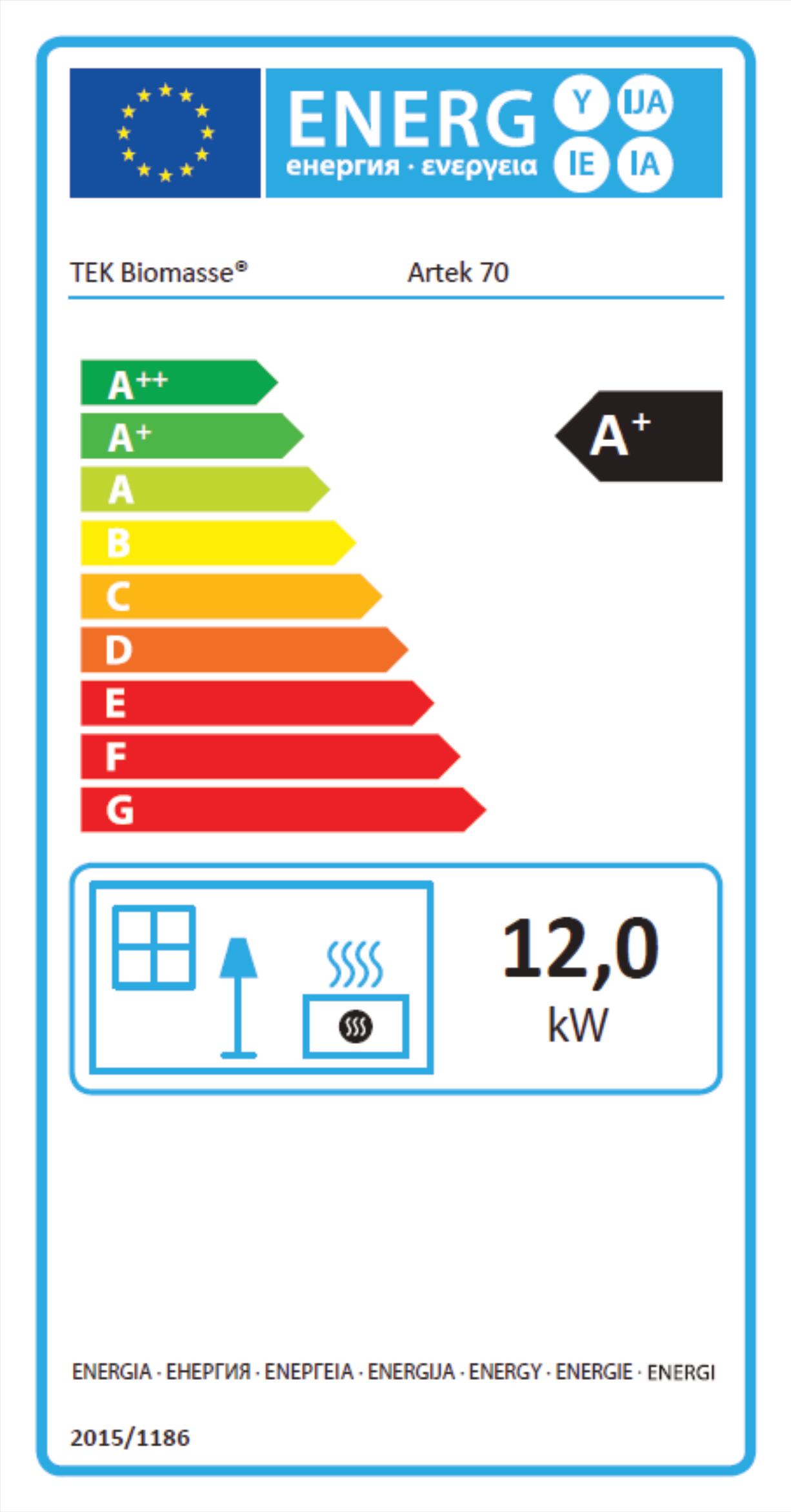 Recuperador de calor TEK Biomasse ARTEK 70 Vision 12kW A+ - 5