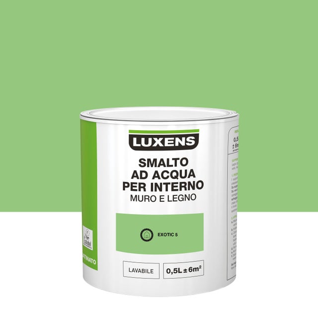 Smalto da interno, LUXENS Bimano verde exotic 5 satinato, 0.5 L