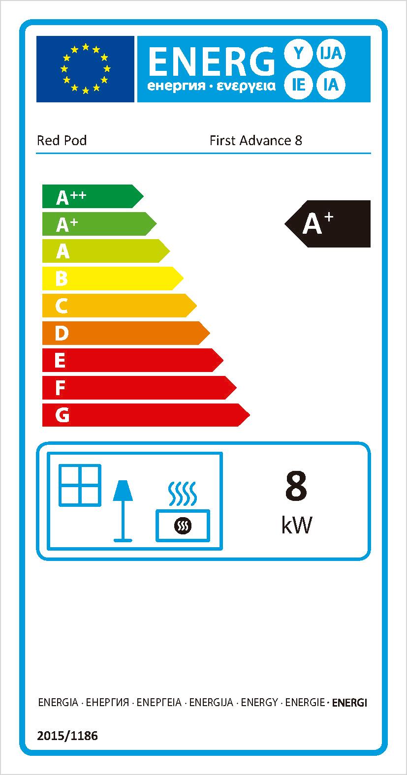 Salamandra a pellets FIRST ADVANCE 8KW BRANCA - 5