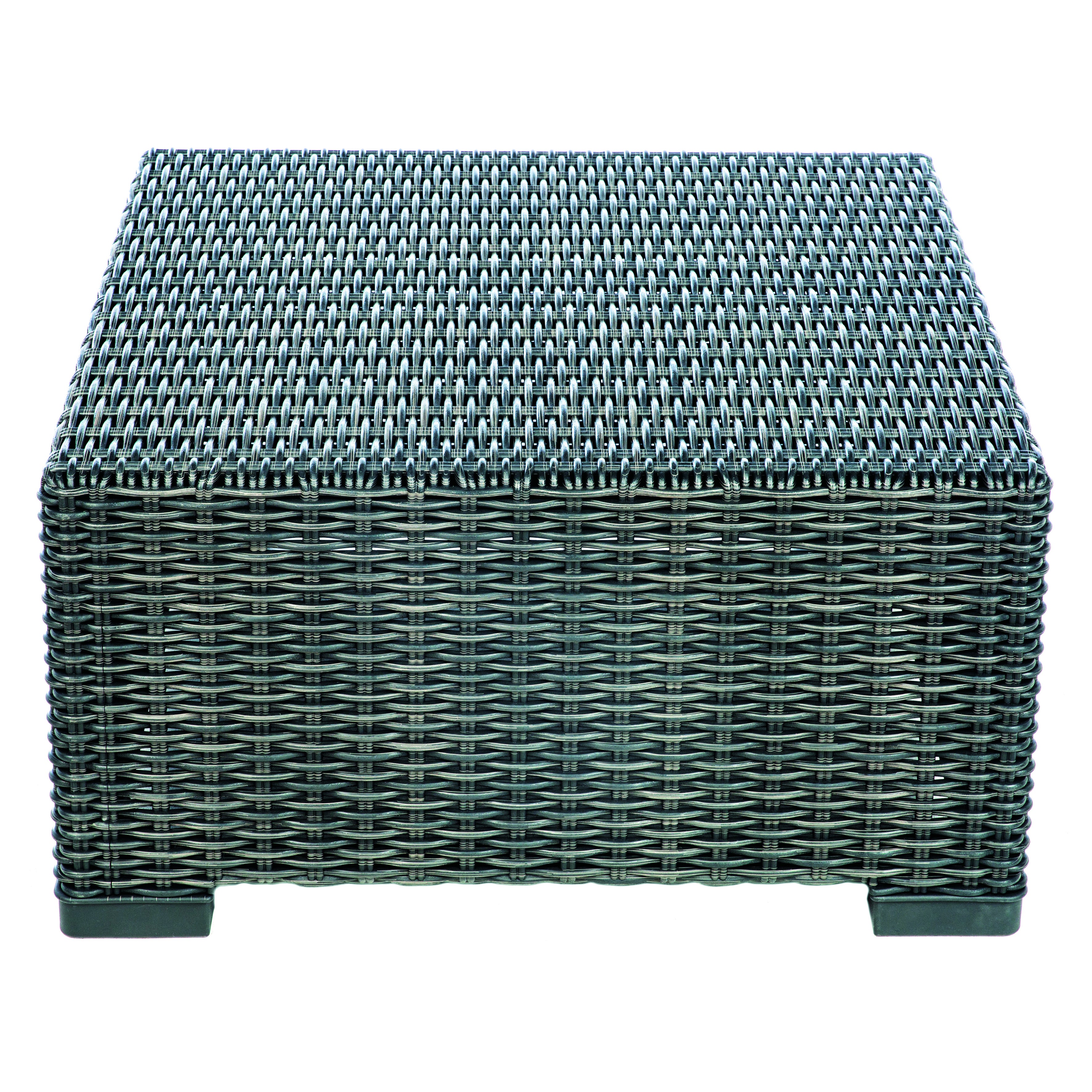 Tavolino da esterno California KETER struttura e superficie in resina antracite per 4 persone 68x68cm - 4