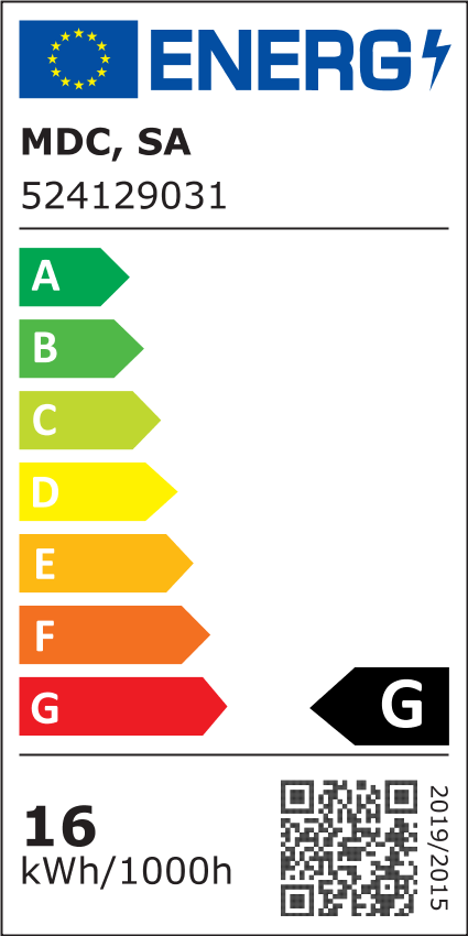 Aplique LED Miwall negro 16W 4000K - 4
