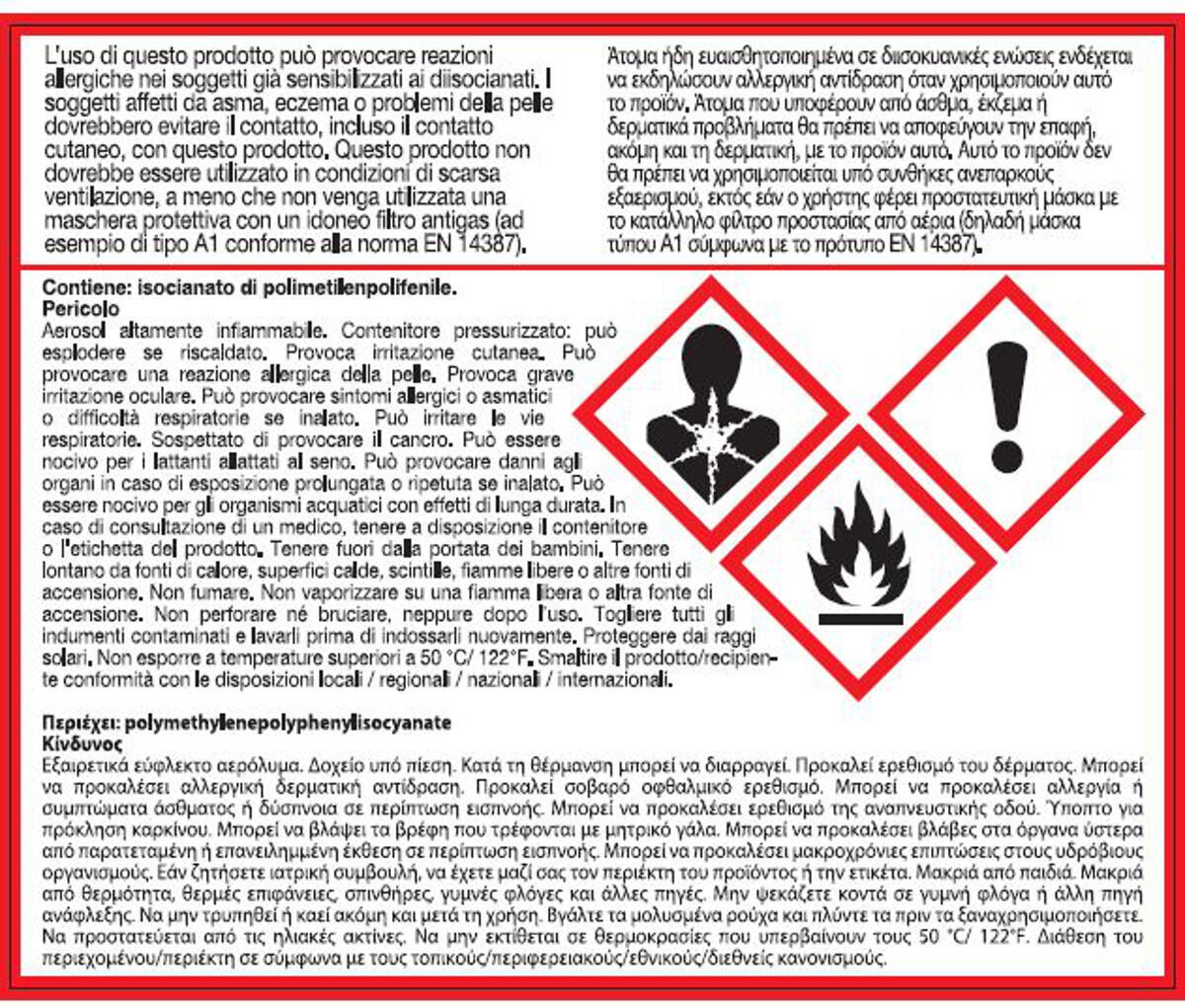Schiuma espansa poliuretanica AXTON Bipack per isolare 750 ml - 6