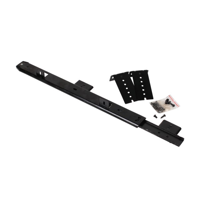 Guida cassetto per tastiera in acciaio Nero 350 x 77 mm