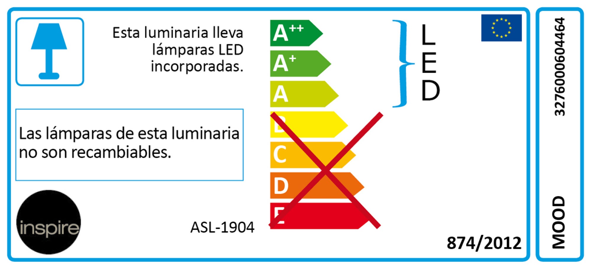 Baliza jardín solar exterior LED negra INSPIRE London IP44 - 5