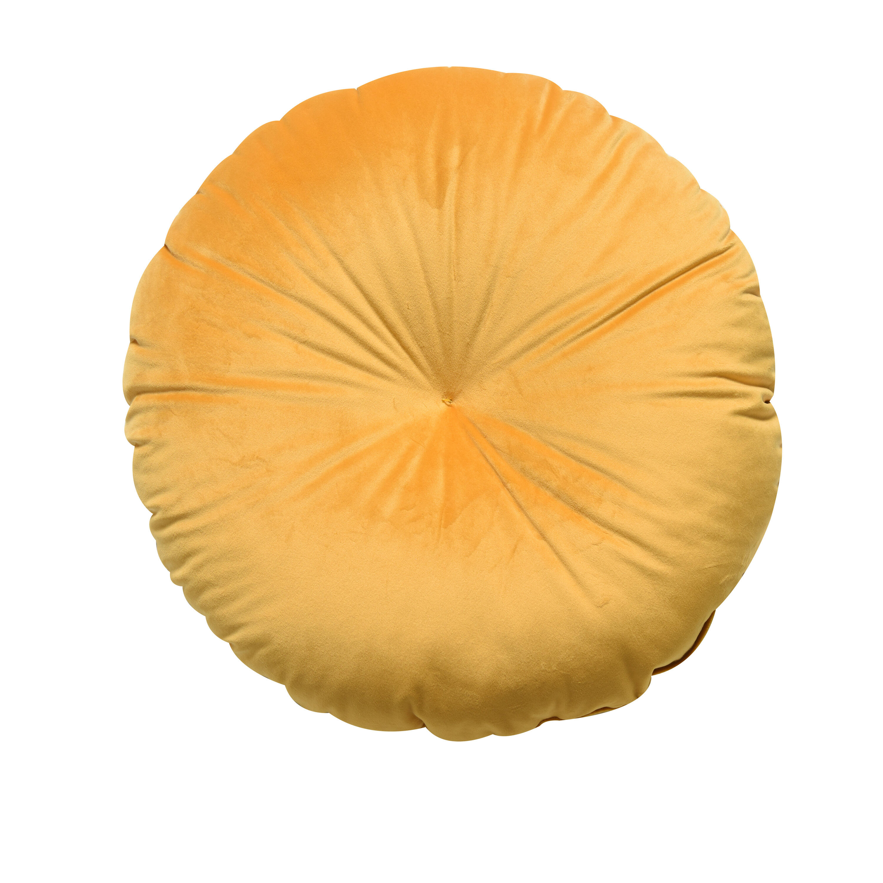 Poduszka okrągła welurowa Tony Solemio żółta śr. 40 cm Inspire - 17