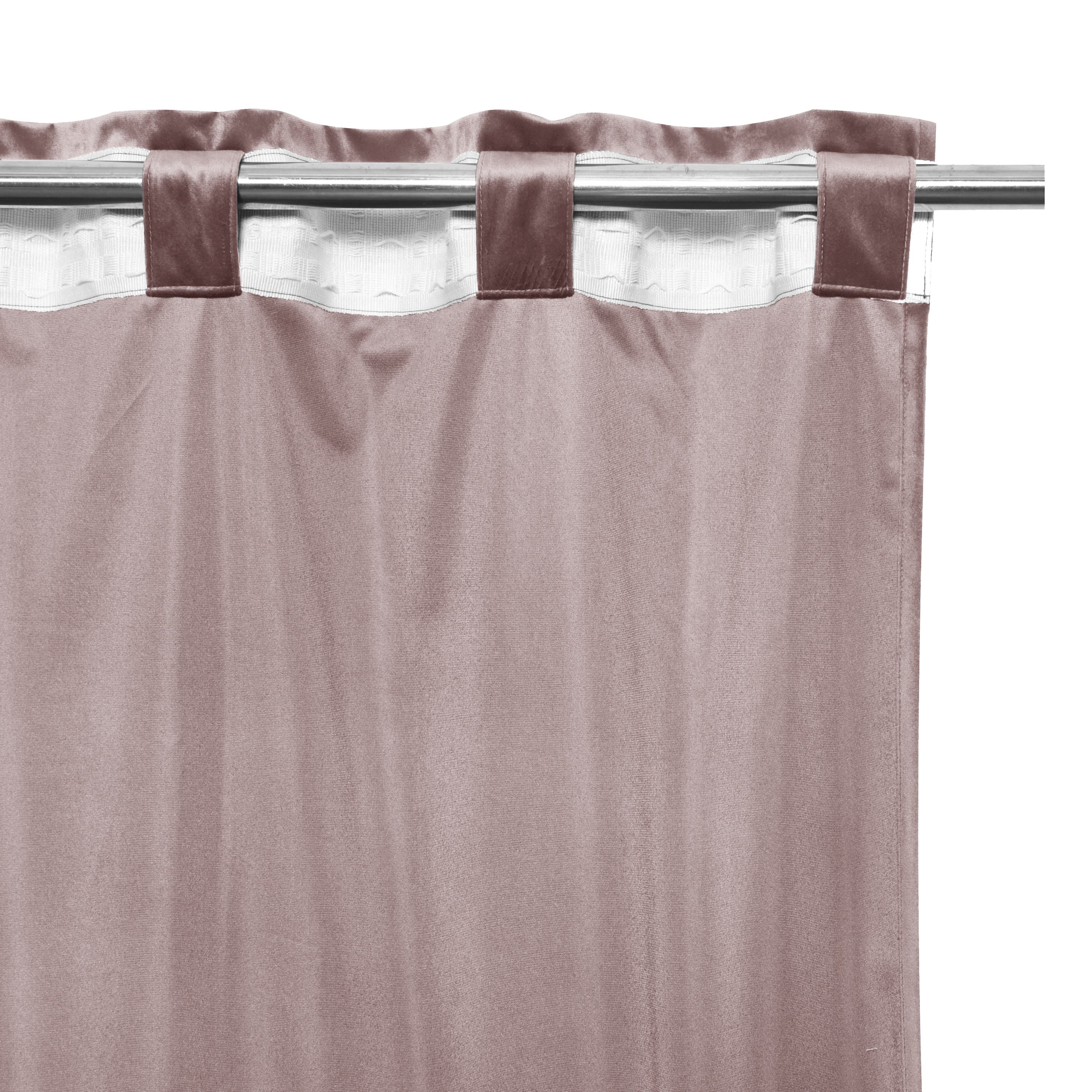 Zasłona welurowa Tony różowa 200 x 280 cm na taśmie Inspire - 10