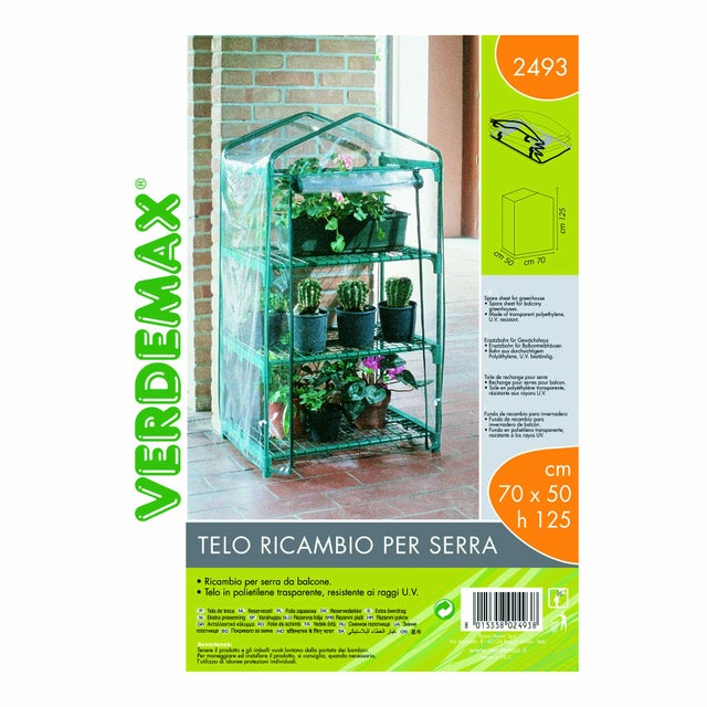 Telo di ricambio VERDEMAX per serra Azalea 3 ripiani