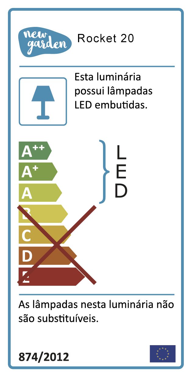 Lampe d'extérieur rechargeable Usb rocket 20cm 11 Lumen blanc / bois NEWGARDEN - 7