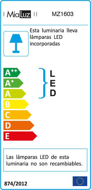 Downlight empotrable blanco cuadrado cepillado compatible con bombilla GU10 MIALUZ IP20 - Foco empotrable para techos - 7