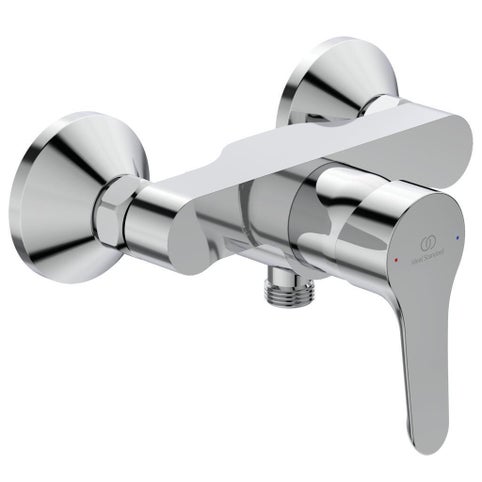 Μπαταρία ντους Ideal Standard Alpha σε χρωμέ φινίρισμα με λεία όψη