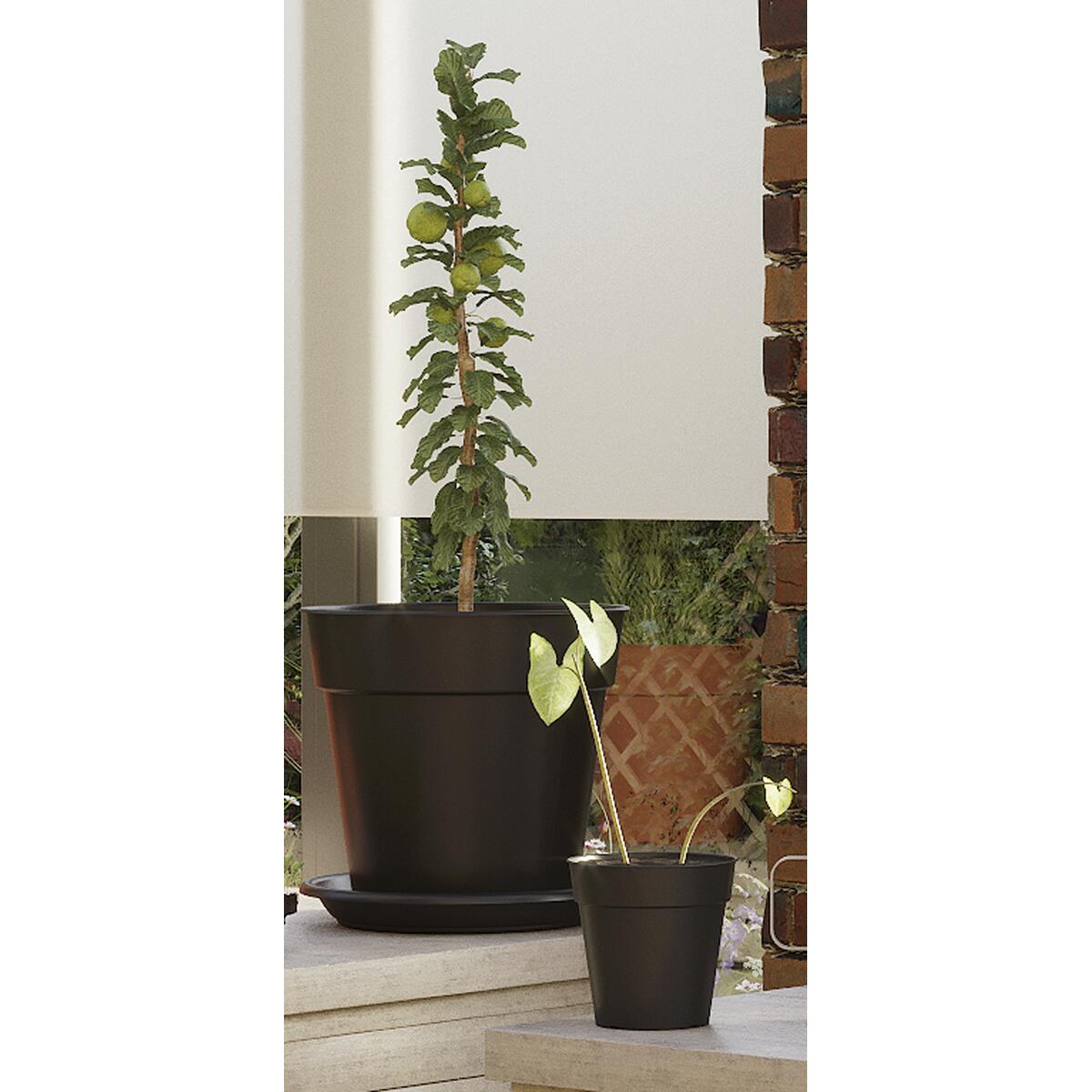 Vaso ARTEVASI in polipropilene antracite H 15.7 x ø 17 cm - 10