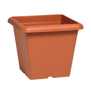 Vaso Da Fiori Dona In Polipropilene – 30 Cm Di Diametro – Colore Terracotta – Resistente Agli Agenti Atmosferici