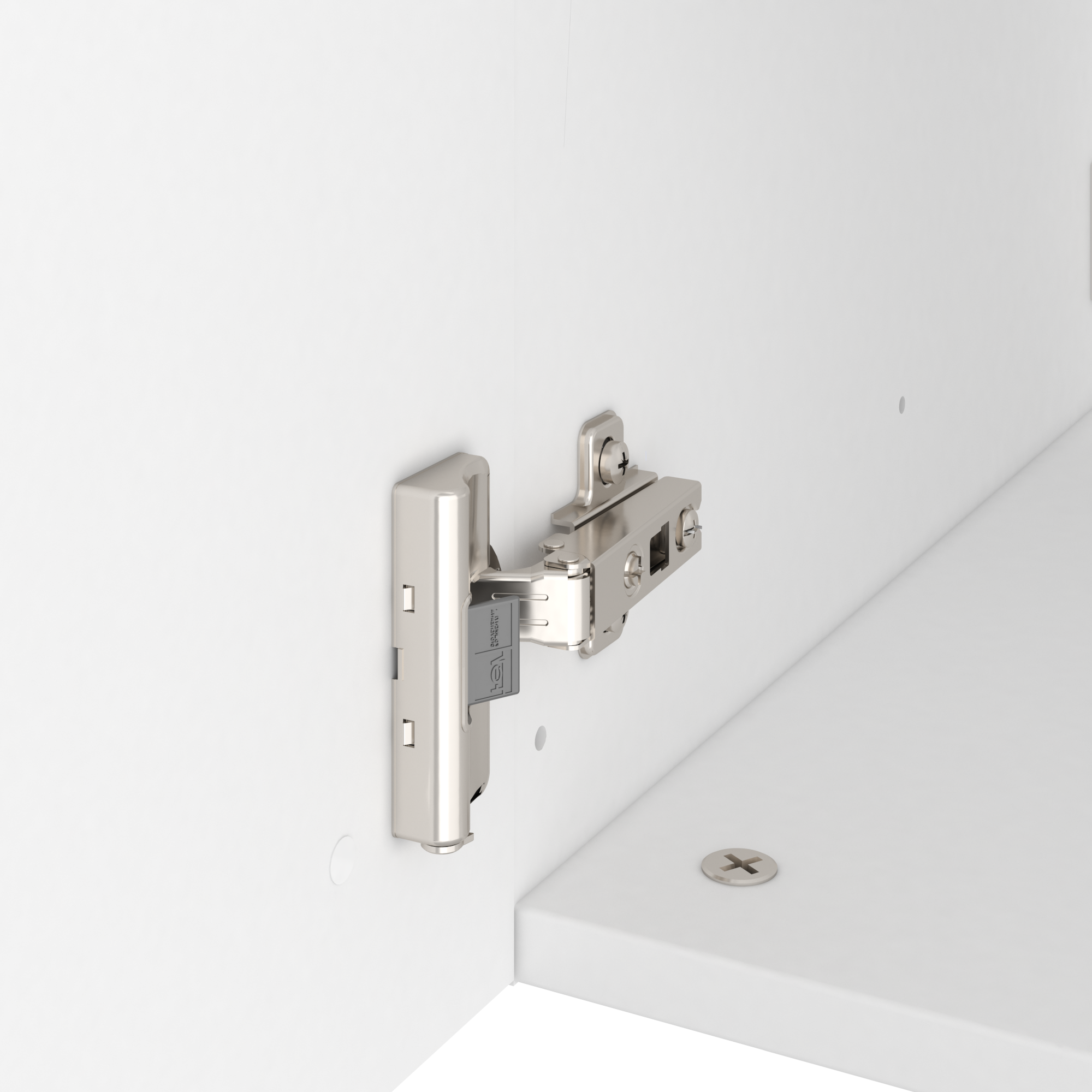 Mobile da bagno sospeso sotto lavabo L 60 x H 57.7 x P 46 cm bianco laminato lucido, 2 ante SENSEA Remix - 16