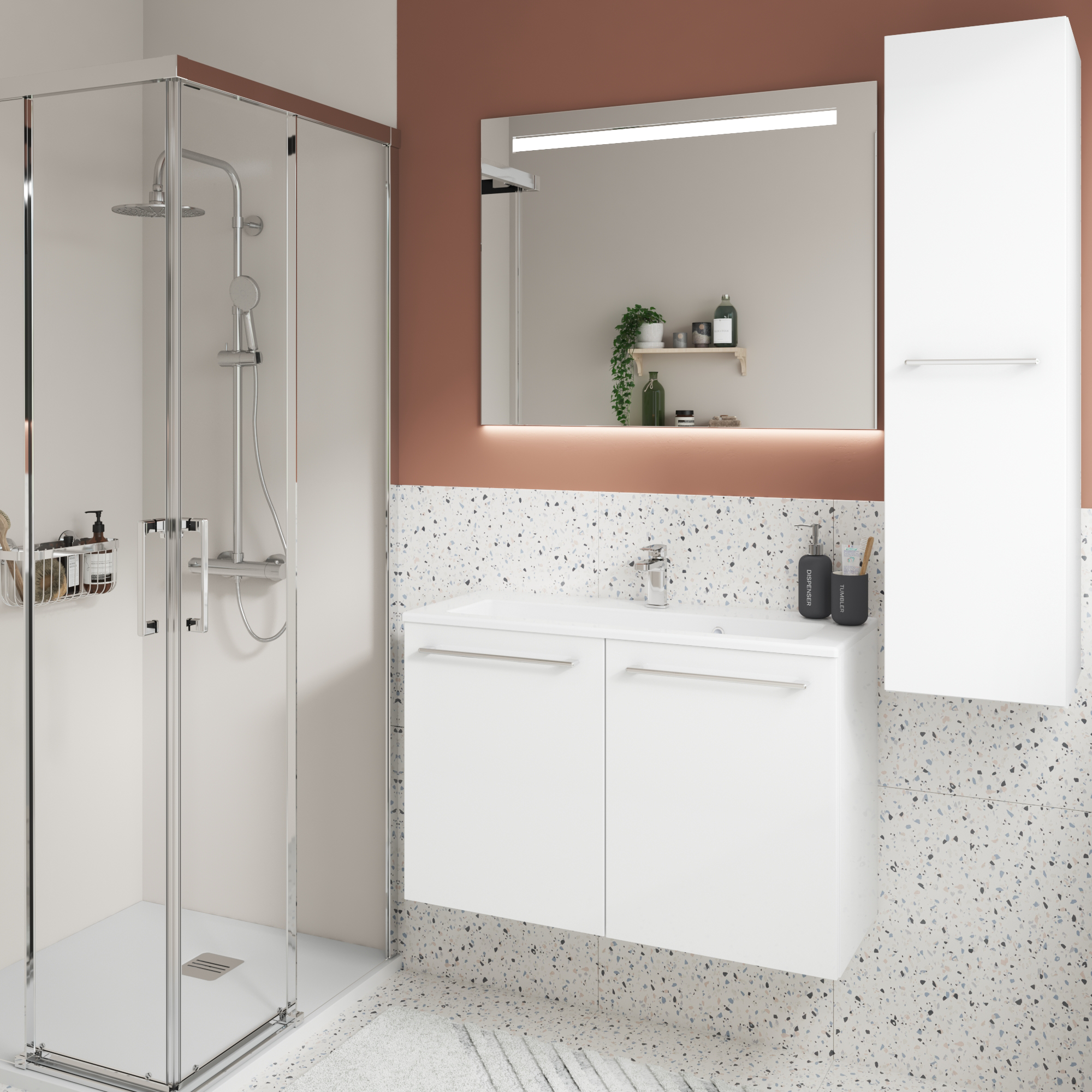 Porte, l.30 x H.115cm, Blanc-Blanc 0, Remix - 6