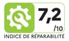 Indice de réparabilité : 7.2 sur 10