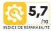 Indice de réparabilité : 5.7 sur 10